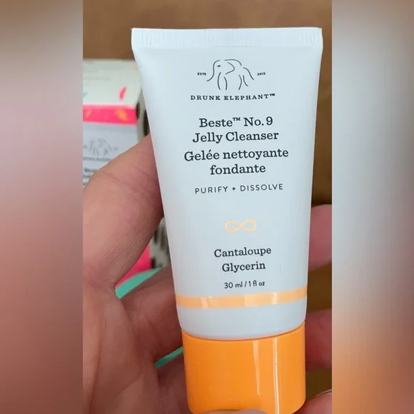 NEW Sephora Drunk Elephant Polypeptide Cream+Jelly Cleanser set (travel size). - Picture 4 of 9
